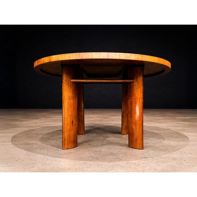Round Dining Table in Caviúna Wood by Joaquim Tenreiro, Brazil, 1950s For Sale - Image 13 of 14