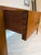 1930s French Art Deco Walnut Writing Desk With Leather Top Insert For Sale - Image 12 of 14