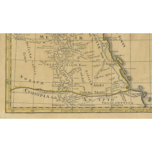 Antique Biblical Holy Land Map, 1739 For Sale - Image 6 of 11