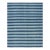 Rug & Kilim's Contemporary Dhurrie Rug in Blue Geometric Stripes - 12x18 For Sale