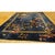 1920s 1920s Navy Blue Green Floral Antique Chinese Art Deco Carpet 11'9" X 14'9'' Rug For Sale - Image 5 of 10