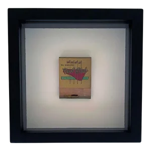 Mid 20th Century Vintage Framed Matchbook From the Turf Club in Rivera California