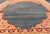 Indian Antique 19th Century Indian Agra Rug in Solid Blue Background For Sale - Image 3 of 14