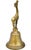 Antique highly crafted and detailed Americana bell accent, constructed of solid and heavy brass. Displaying an elaborate...