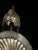 Hand Forged Calligraphy Brass Helmet Shield Display Set For Sale - Image 11 of 12