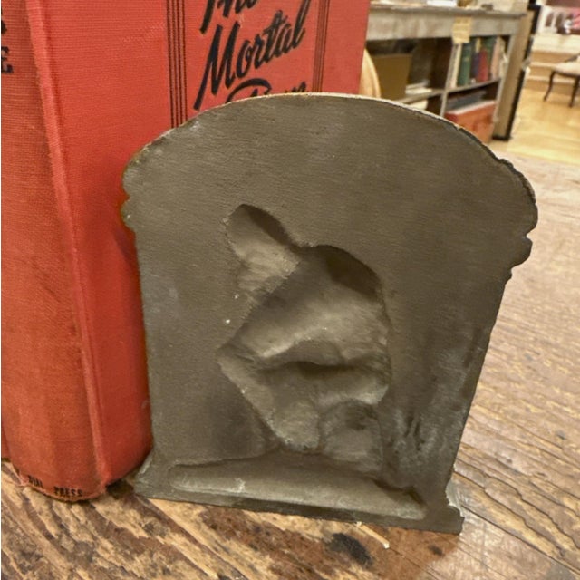 Art Deco Set of Cast Iron Bookends For Sale In Portland, OR - Image 6 of 9