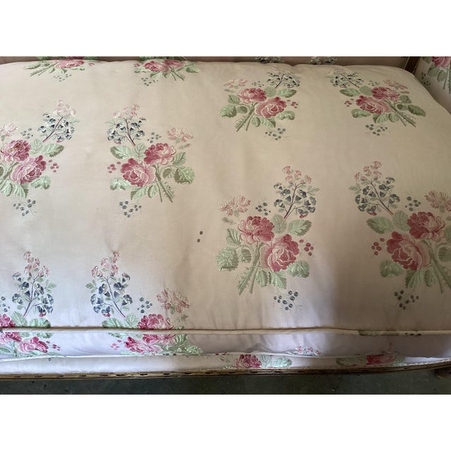 Rare Louis XVI Gold-Leaf Salon Set W/Original Silk Upholstery For Sale - Image 14 of 17