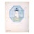 Watercolor Design for a Seafoam Green Area Rug Depicting the Edgartown Lighthouse W/ Seagulls 1969 by George Wells (1906–1988) For Sale