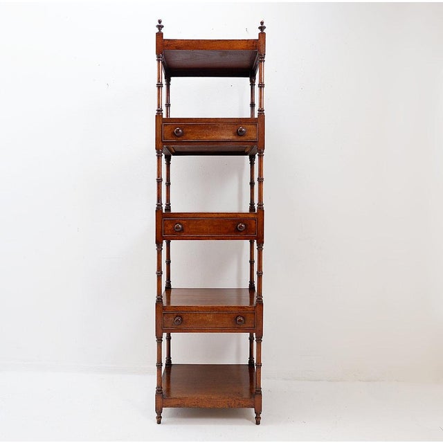 English Mahogany Whatnot Shelf, 1950s For Sale - Image 3 of 13