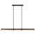Kelly Wearstler for Visual Comfort Signature Precision Large Linear Chandelier in Bronze with White Glass For Sale