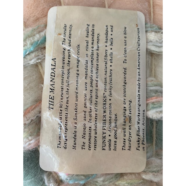 1990s Mandala Fiber Art For Sale - Image 9 of 12