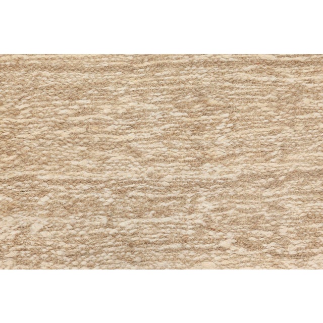 Modern Modern Flat-Weave Beige Hemp and Wool Runner by Doris Leslie Blau For Sale - Image 3 of 7