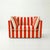 Not Yet Made - Made To Order Sophie Conran Coco Loveseat - Petunia Red Stripes with Knife Edge Cushion For Sale - Image 5 of 5