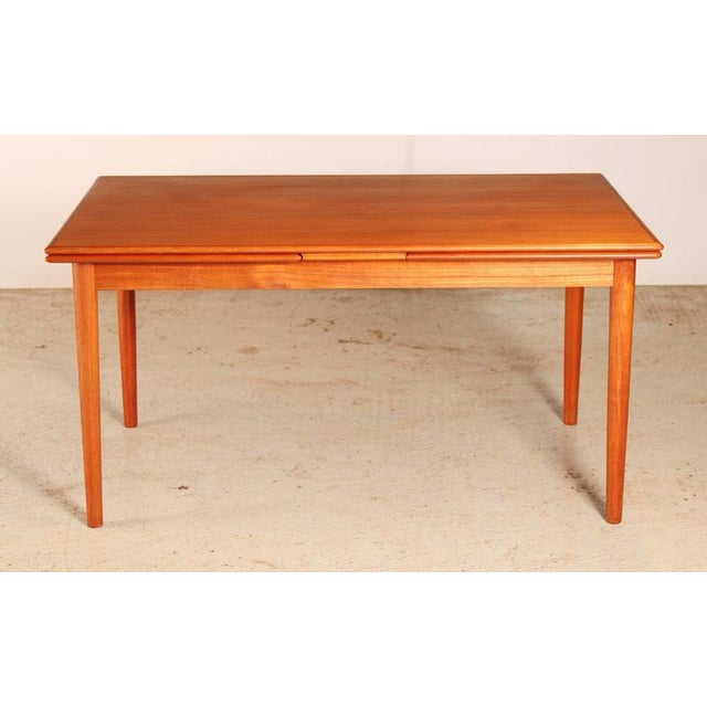Large Mid-Century Danish Extendable Teak Dining Table from AM Mobler, 1960s For Sale - Image 11 of 11