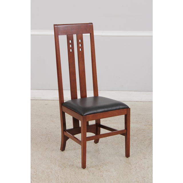 Set of 8 Stickley Cherry 21st Century Dining Chairs For Sale - Image 11 of 18