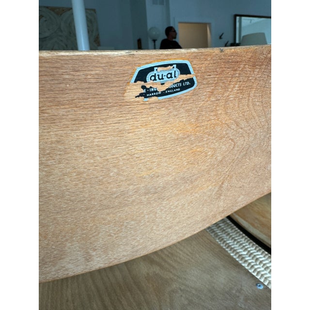 Tan Mid-Century Modern Circa 1960s Stadium Tubular Bentwood Style Stacking Chairs- Set of 6 For Sale - Image 8 of 8