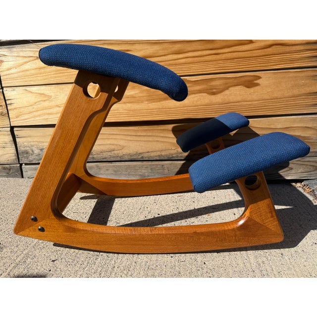 Wood 1980s Danish Teak Ergonomically Balens Chair For Sale - Image 7 of 8