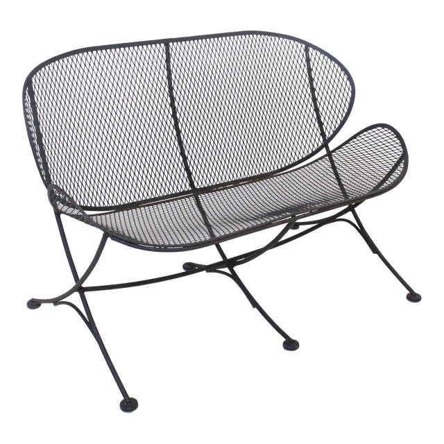 Mid 20th Century Maurizio Tempestini Salterini Styled Orange Slice Loveseat For Sale