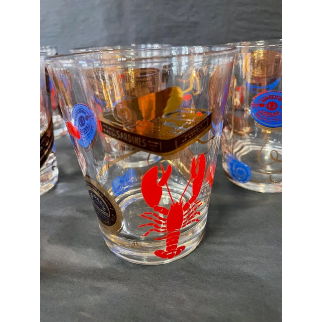 Mid-Century Modern 1950s Designer Meth Vintage Highball Glasses- Set of 8 For Sale - Image 3 of 6