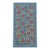 Blue Silk Suzani Wall Decor With Red Pomegranates For Sale
