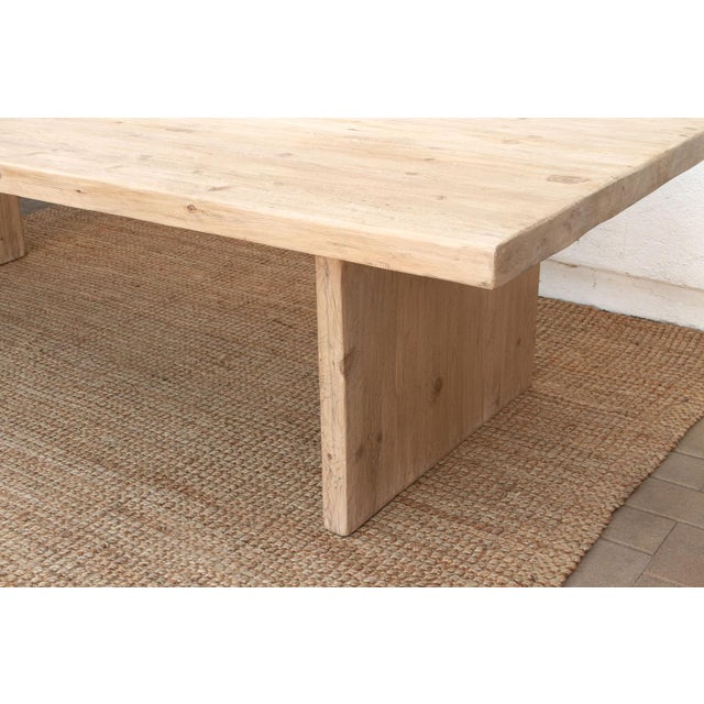 Farmhouse The Bearn, Monumental 10ft Long Double Pedestal Dining Table For Sale - Image 3 of 14