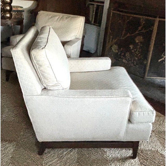 Pair of Mid Century Chairs With Great Lines For Sale - Image 10 of 11