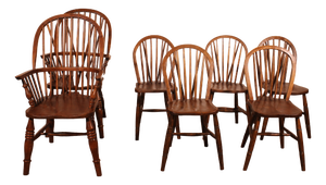 19th Century Windsor Chairs and Armchairs, Set of 7