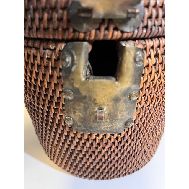 Shabby Chic Antique Chinese Teapot Caddy For Sale - Image 3 of 5