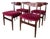 Vintage Teak Dining Chairs, Set of 4 For Sale