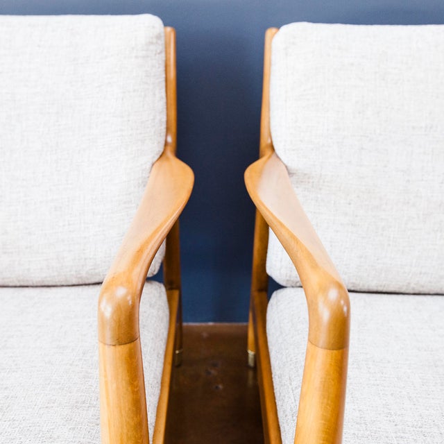 1960s 1960s Vintage Danish Lounge Chairs Attributed to Folke Ohlsson for Dux - Set of 2 For Sale - Image 5 of 12