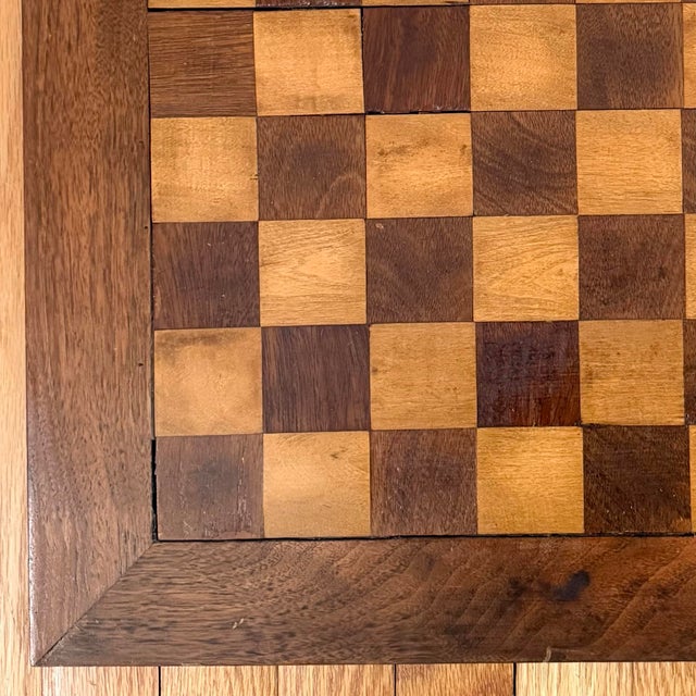 Mid 20th Century Large Craftsman's Wooden Chess Board For Sale - Image 4 of 10