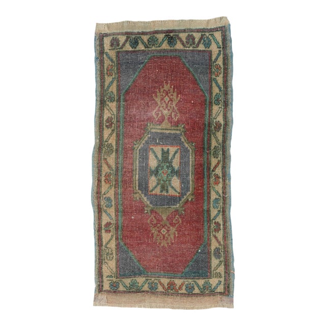 Vintage Mini Decorative Rug - 1`8″ X 3`3″ For Sale