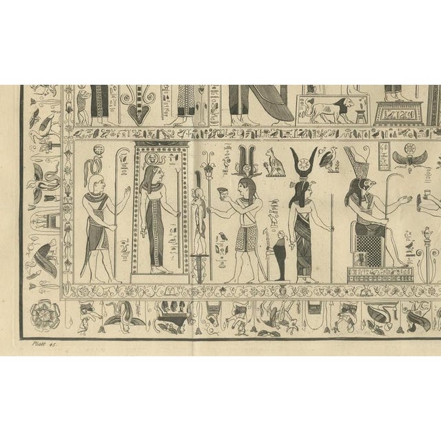 Early 18th Century After Montfaucon, Bembine Tablet of Isis from Antiquity Explained, 1721, Engraving For Sale - Image 5 of 11