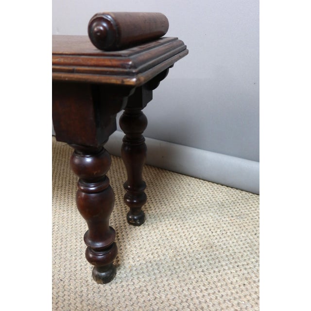 Late 18th Century Mahogany Bench For Sale - Image 6 of 8