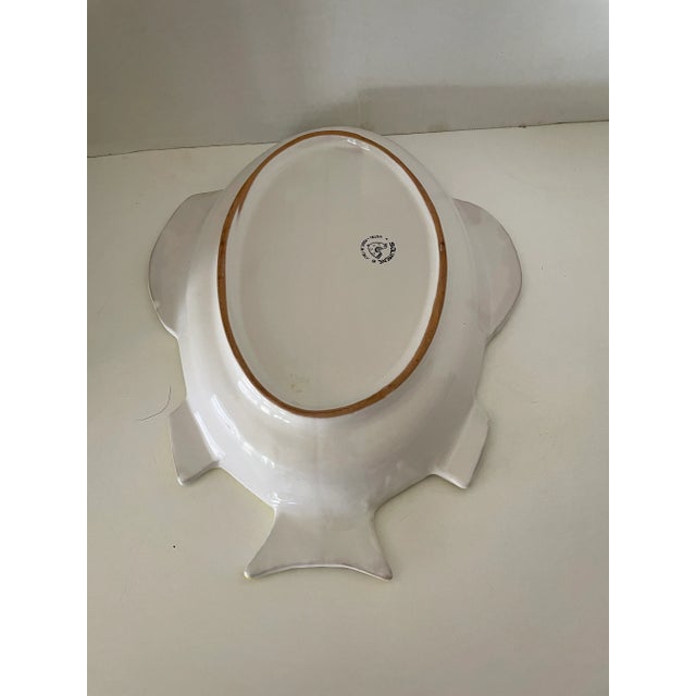 Vintage "Solimene Vietri" Ceramic Fish Serving Platter Marked For Sale In Phoenix - Image 6 of 7