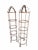 Brass Mid 20th Century Italian 4 - Tier Twisted Wrought Iron Gilt Rope Étagères Display Shelf - A Pair For Sale - Image 8 of 10