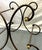 Vintage Scroll Wrought Iron and Brass Square Coffee Table With Beveled Glass Top For Sale - Image 9 of 18