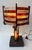 Mid-Century Modern Large Hammered Glass Wrought Iron Lamp by Longobard, Italy, 1970s For Sale - Image 3 of 12