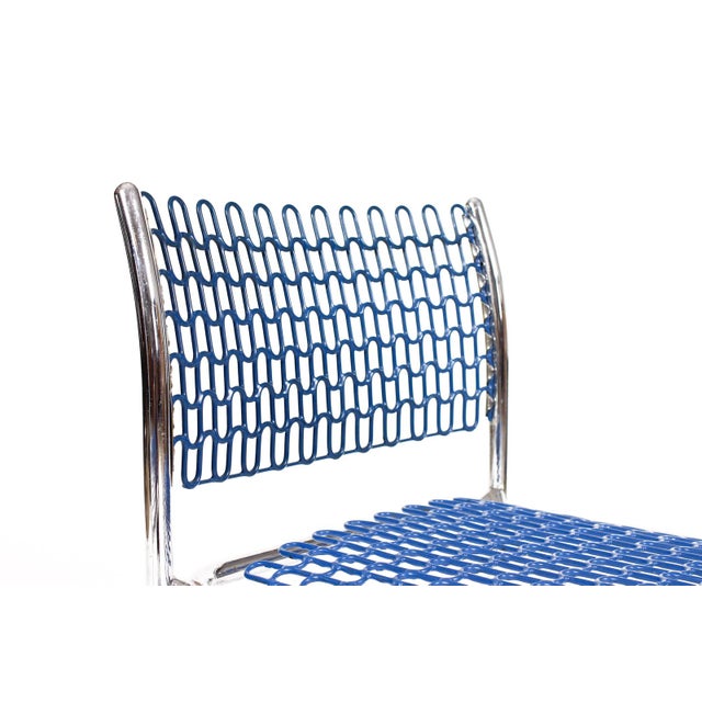 Chrome Mid Century Vintage Modernist Thonet Softec Chairs by David Rowland — Chrome Frames — Pair For Sale - Image 8 of 11