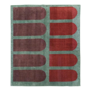 Galerie Shabab Collection Mid-20th Century Turkish Anatolian Deco Style Carpet For Sale
