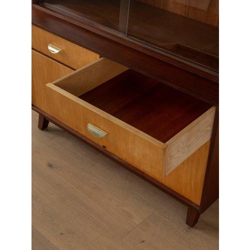 Showcase in Cherry Veneer and Glass, 1950s For Sale - Image 5 of 8