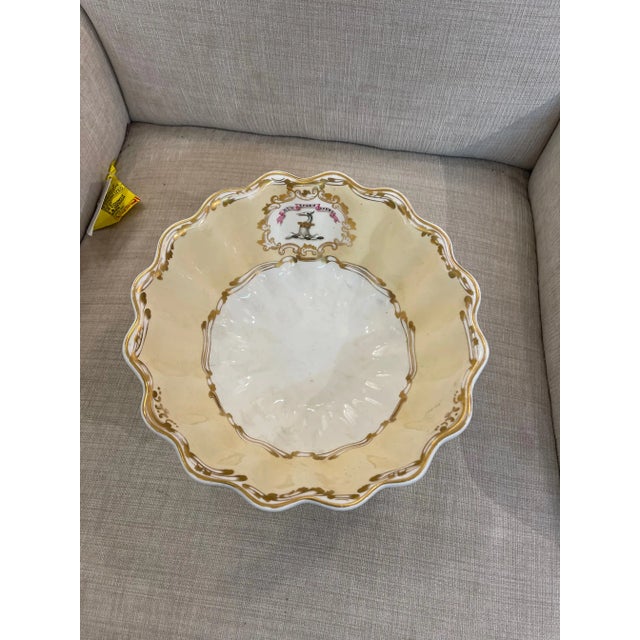 Antique Copeland Bowl With Gold Trim For Sale In New York - Image 6 of 9
