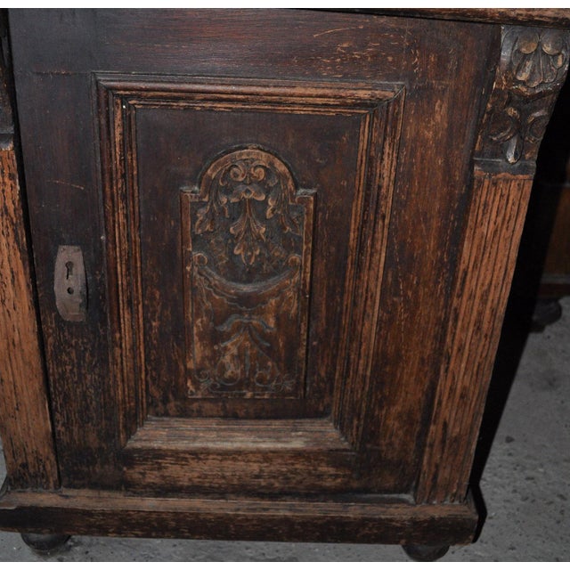 Stone Antique German Marble Top Nightstand, 1890s For Sale - Image 7 of 8