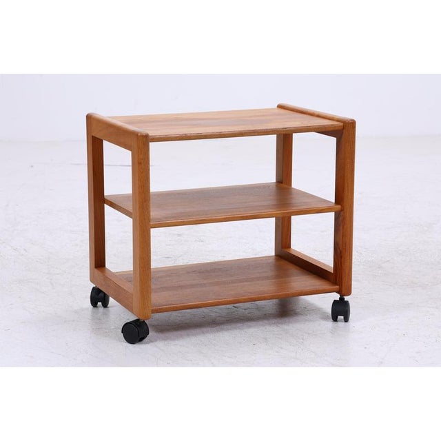 Vintage Serving Trolley in Teak For Sale - Image 4 of 12