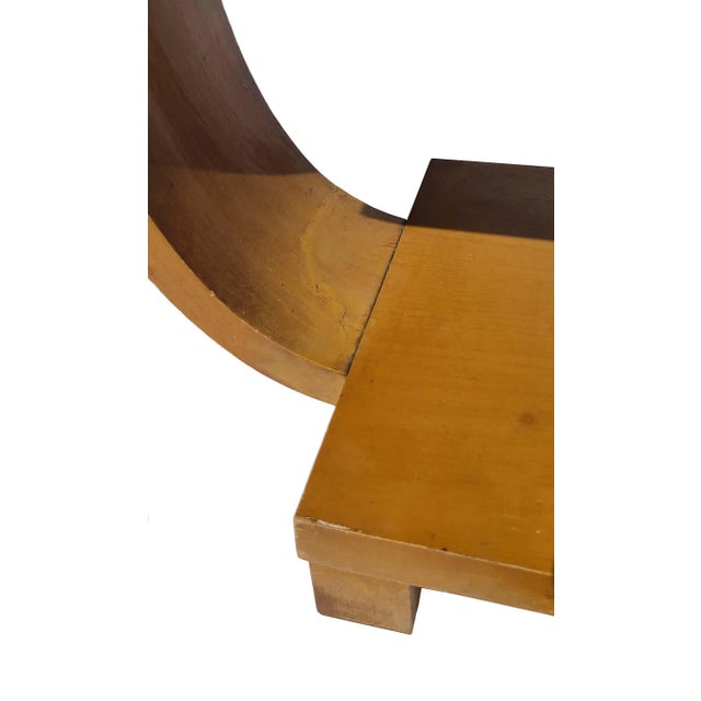 Wood 1930s Gilbert Rohde for Brown Saltman Art Deco U-Shape Occasional End Table W/Original Finish, Attributed For Sale - Image 7 of 11