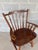 Rustic Hunt Country Furniture Oak & Pine Dining Captains Chairs - A Pair For Sale - Image 3 of 12