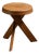 Vintage Elm S31 Stool by Pierre Chapo, 1980 For Sale