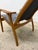 Cornflower Blue Yngve Ekström Lamino Teak Wood Frame Armchair With Sheepskin Fabric for Swedese For Sale - Image 8 of 17