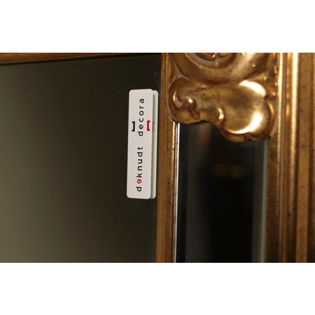 Gold Large Revival Mirror in Gilded Resin from Deknudt, 1980s For Sale - Image 8 of 13