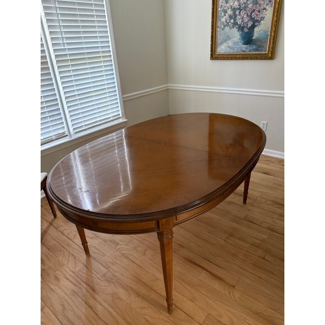 MCM Walnut Drexel Esperanto Dining Table With or Without Chairs For Sale - Image 9 of 16